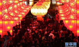 全国各地举办灯展喜迎元宵