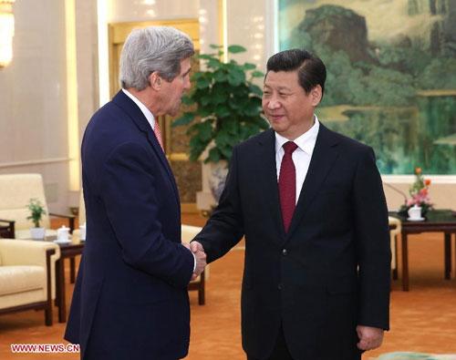 习近平李克强分别会见美国务卿克里 习近平李克强分别会见美国务卿克里