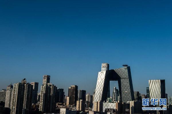 中国北部雾霾被寒流驱散 中国北部雾霾被寒流驱散