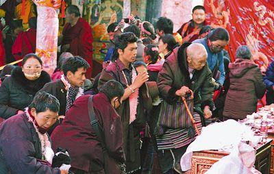 藏历新年在即 “色拉崩钦”在拉萨色拉寺举办 藏历新年在即 “色拉崩钦”在拉萨色拉寺举办