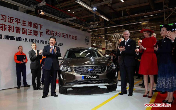 习近平主席访问沃尔沃汽车比利时工厂 习近平主席访问沃尔沃汽车比利时工厂