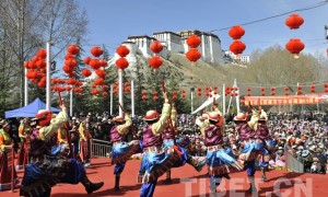 西藏各地庆祝百万农奴解放纪念日55周年