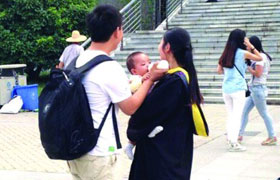 合肥女生带宝宝拍毕业照 合肥女生带宝宝拍毕业照