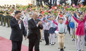 习近平主席与中国人民老朋友瑞士主席施奈德-阿曼会面
