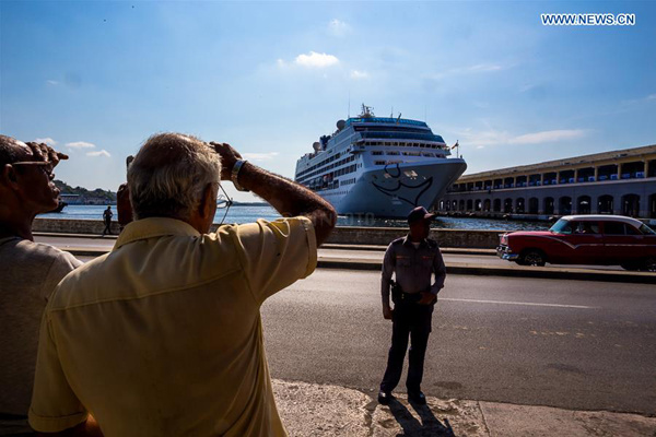 Cuba welcomes first U.S. cruise ship in five decades Cuba welcomes first U.S. cruise ship in five decades