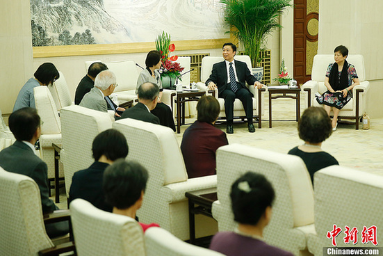 李源潮会见“日本遗孤” 李源潮会见“日本遗孤”