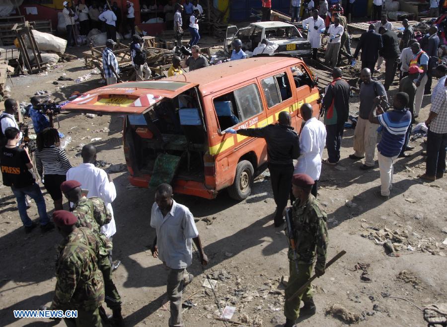 肯尼亚首都发生连环爆炸至少10人死亡 肯尼亚首都发生连环爆炸至少10人死亡