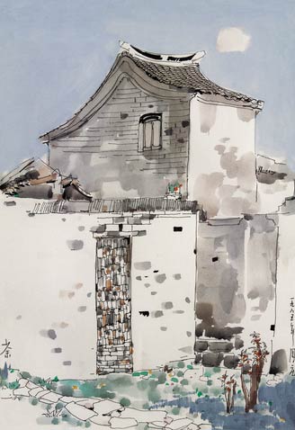 吴冠中油画作品《周庄》拍出2.3亿港元创纪录 吴冠中油画作品《周庄》拍出2.3亿港元创纪录