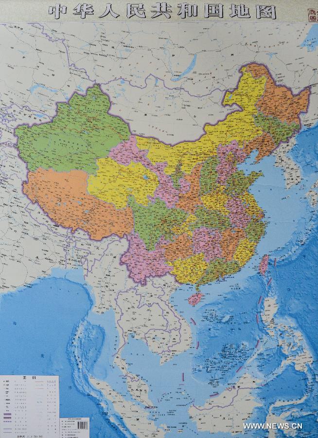 南海诸岛不再以插图形式展现在中国地图上 南海诸岛不再以插图形式展现在中国地图上