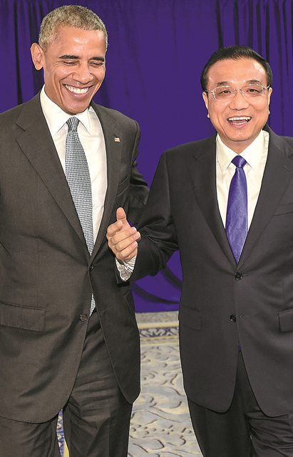 李克强与奥巴马会晤:反对美国在韩部署萨德 李克强与奥巴马会晤:反对美国在韩部署萨德