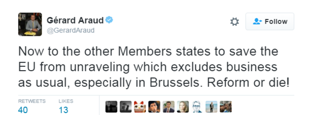 英国“脱欧” 外国政要齐发声 英国“脱欧” 外国政要齐发声