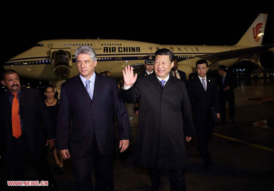习近平抵达古巴 习近平抵达古巴