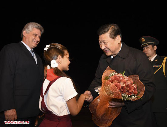 习近平抵达古巴 习近平抵达古巴