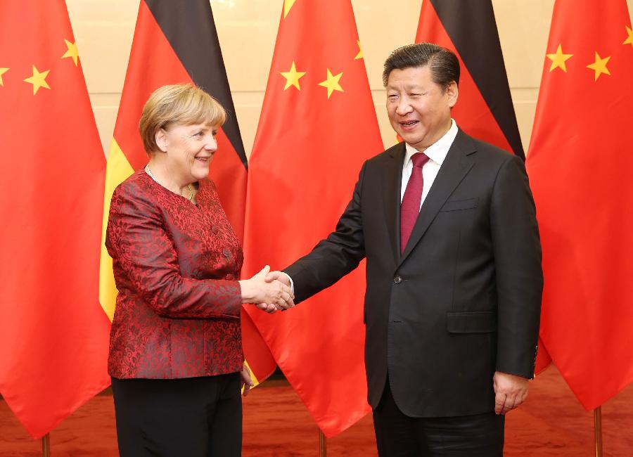 习近平会见德国总理默克尔 习近平会见德国总理默克尔
