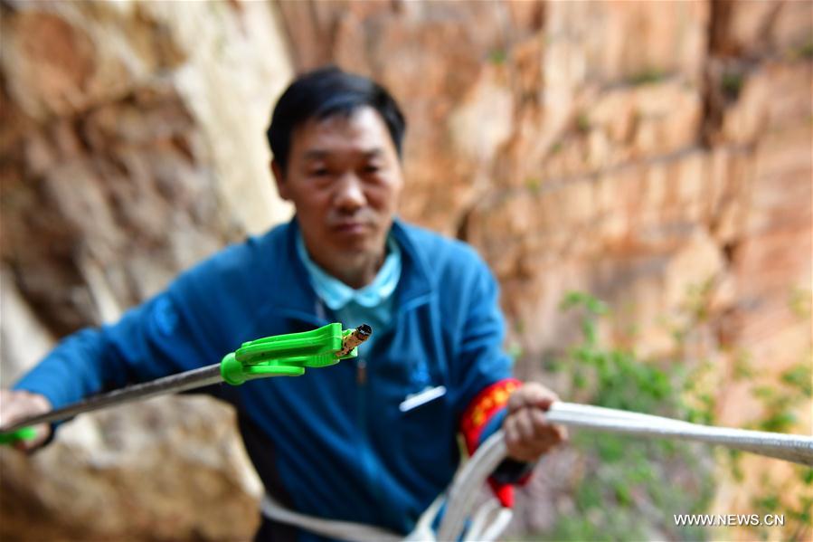 五一小长假迎旅游高峰 “蜘蛛侠”们更忙了 五一小长假迎旅游高峰 “蜘蛛侠”们更忙了