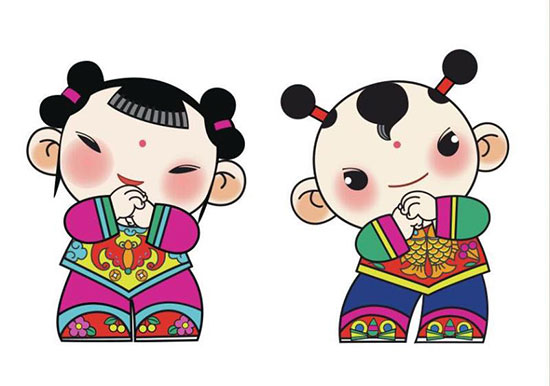 首个中华春节吉祥物发布 “年娃”“春妮”英文报道 首个中华春节吉祥物发布 “年娃”“春妮”英文报道