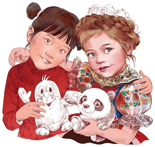 中捷合拍动画片《熊猫和小鼹鼠》开播 中捷合拍动画片《熊猫和小鼹鼠》开播