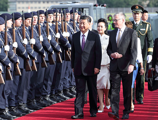 习近平主席抵达柏林开始对德国的访问 习近平主席抵达柏林开始对德国的访问
