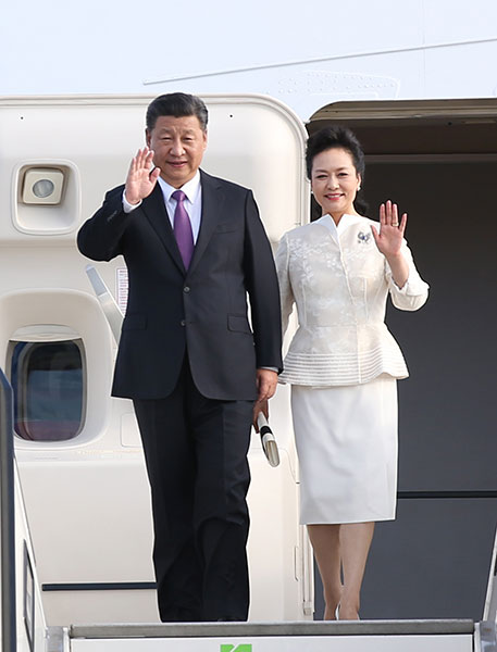 习近平主席抵达柏林开始对德国的访问 习近平主席抵达柏林开始对德国的访问