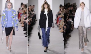 Feathers festoon Michael Kors collection