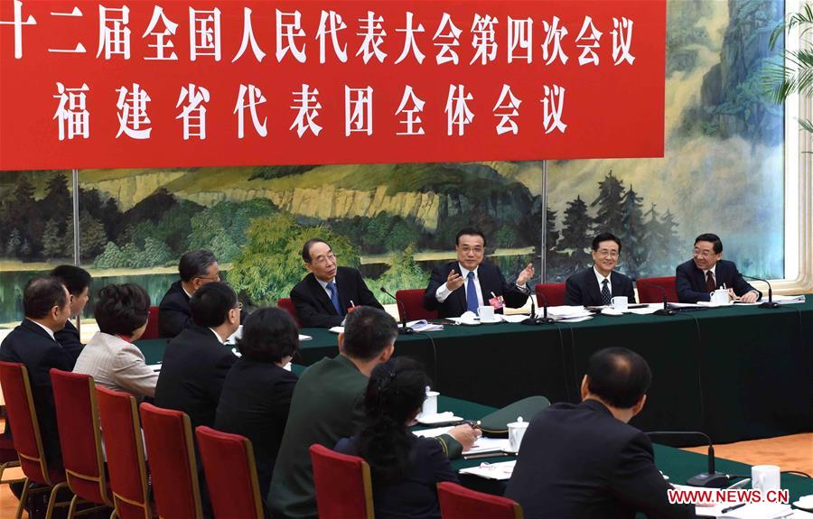 CCTV9英语新闻:李克强参加福建代表团审议 CCTV9英语新闻:李克强参加福建代表团审议