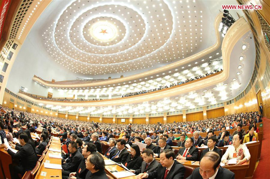 第十二届全国人民代表大会第四次会议人民大会堂闭幕 第十二届全国人民代表大会第四次会议人民大会堂闭幕