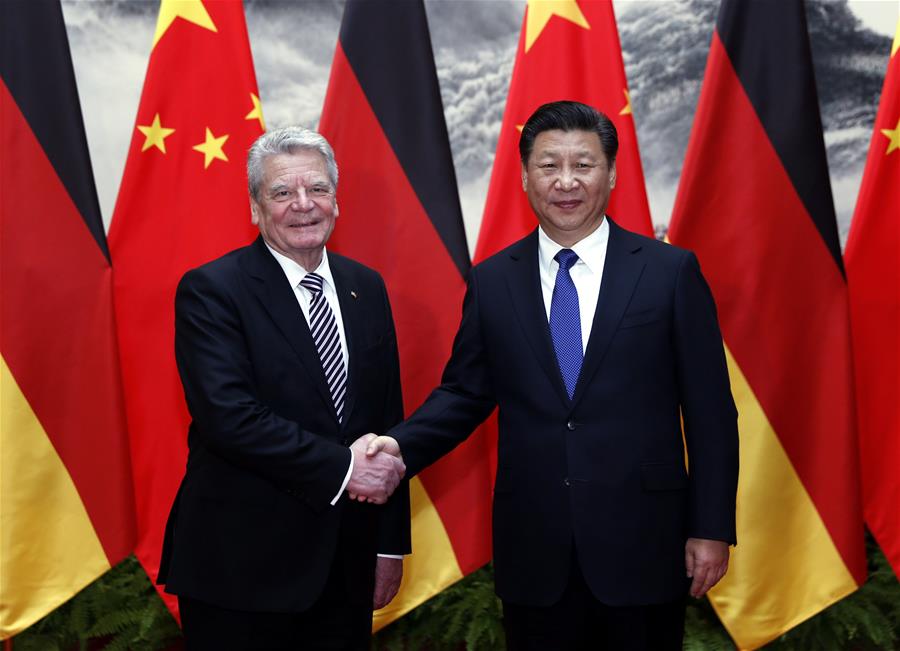 习近平北京接见德国总统高克 习近平北京接见德国总统高克