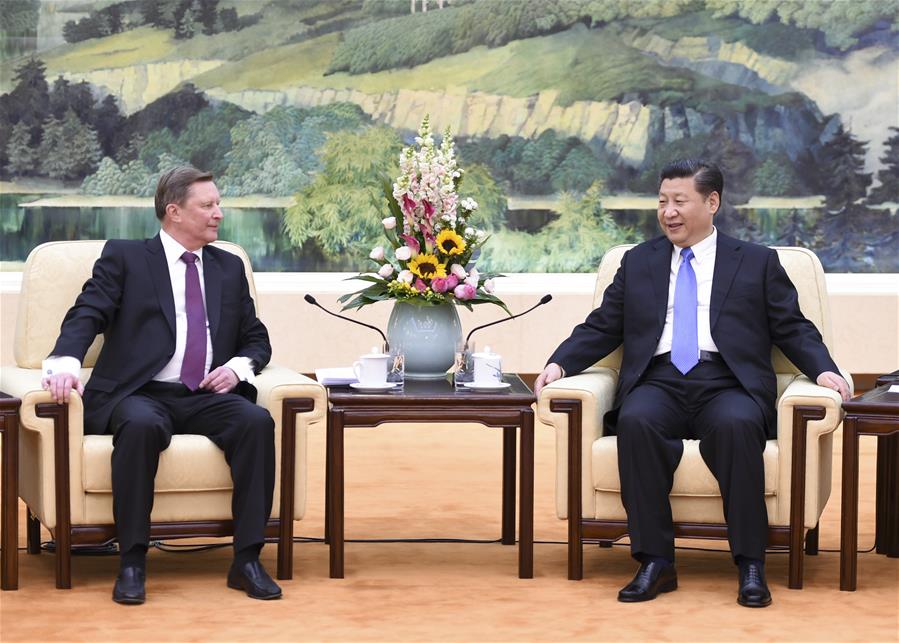习近平主席会见俄罗斯总统办公厅主任 习近平主席会见俄罗斯总统办公厅主任