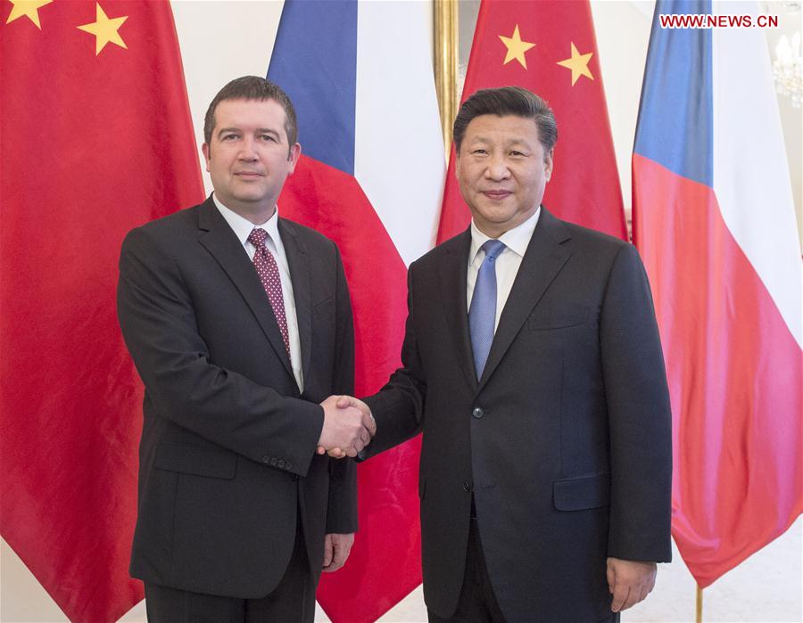 CCTV9英语新闻:习近平主席会见捷克众议院主席哈马切克 CCTV9英语新闻:习近平主席会见捷克众议院主席哈马切克