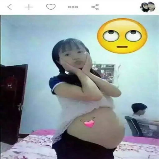 00后大肚怀孕照惊呆网友:还是作业太少 00后大肚怀孕照惊呆网友:还是作业太少