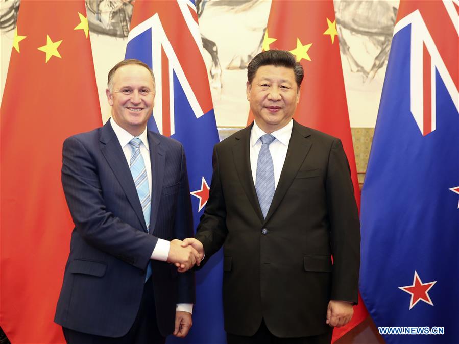 CCTV9英语新闻:习近平会见新西兰总理约翰基 CCTV9英语新闻:习近平会见新西兰总理约翰基