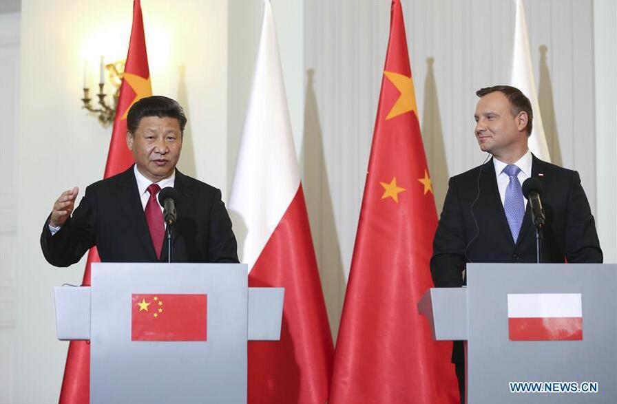 习近平同波兰总统杜达共同举办新闻发布会 习近平同波兰总统杜达共同举办新闻发布会