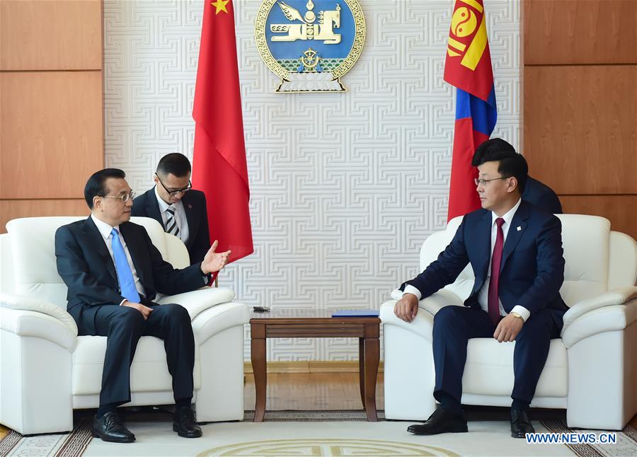 李克强:加强与蒙古国的合作建立两国间更紧密的关系 李克强:加强与蒙古国的合作建立两国间更紧密的关系