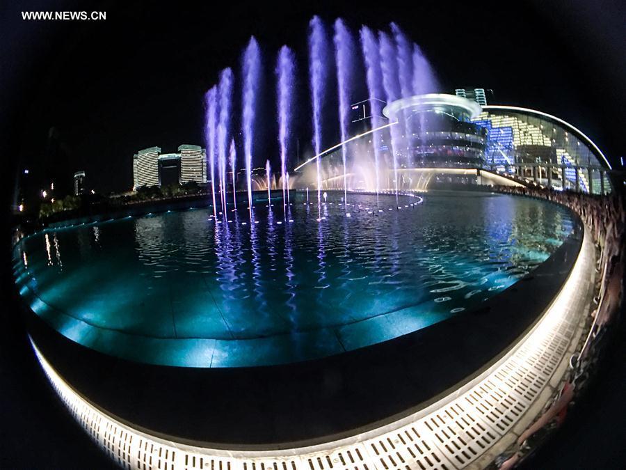 Host city of Hangzhou lights up to welcome visitors Host city of Hangzhou lights up to welcome visitors