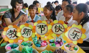 中国学生怎样庆祝教师节