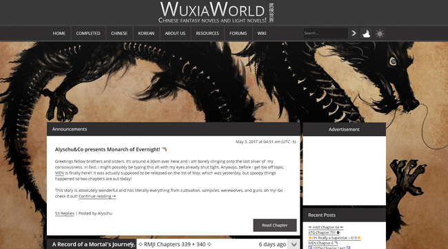 Chinese fantasy fiction website books worldwide success Chinese fantasy fiction website books worldwide success