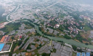 Aerial photos of Lingqu Canal