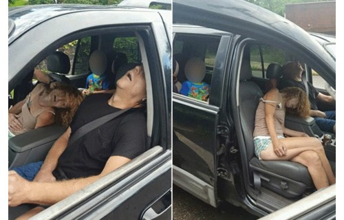 美警方公布吸毒夫妇照片-孩子还在车内 美警方公布吸毒夫妇照片-孩子还在车内