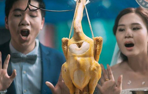 泰国吃货夫妻这样拍婚纱照,引来数万人点赞 泰国吃货夫妻这样拍婚纱照,引来数万人点赞