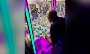 拓展&ldquo;新业务&rdquo;   英国抓娃娃机可以抓厕纸和洗手液了