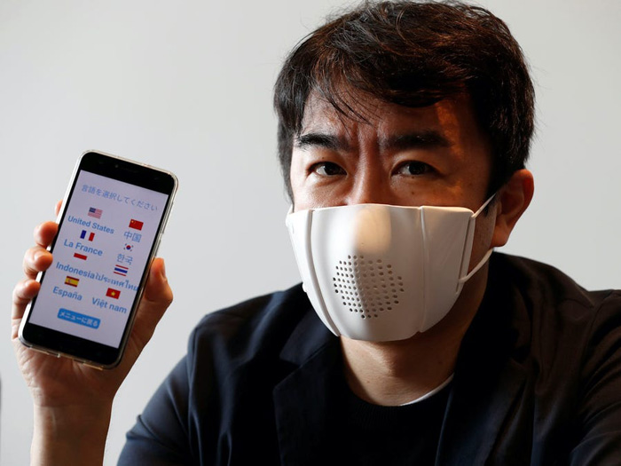 日本研发出智能口罩 可以将对话翻译成8种语言 日本研发出智能口罩 可以将对话翻译成8种语言