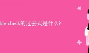 double-check的过去式是什么?double-check的用法和例句