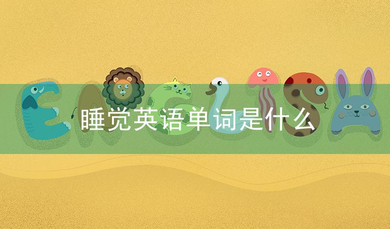 睡觉英语单词是什么?睡觉英语有几种说法